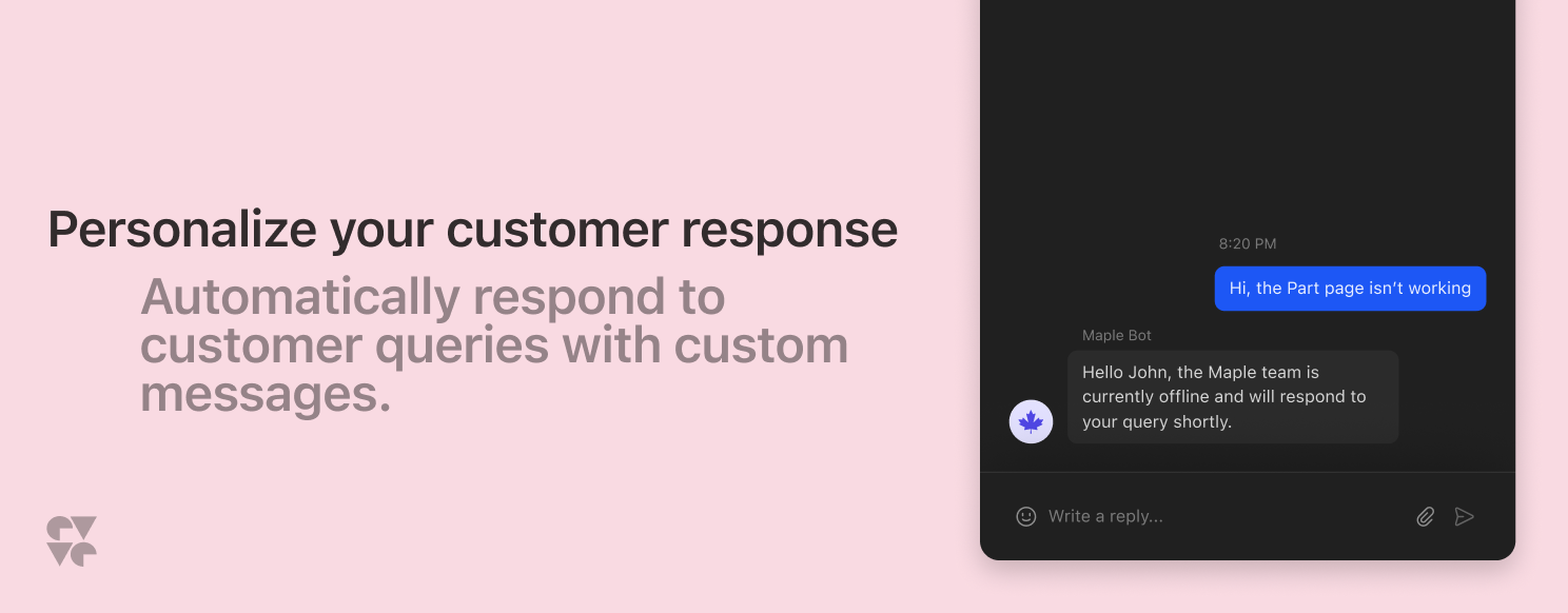 Automatic Customer Reply screenshot